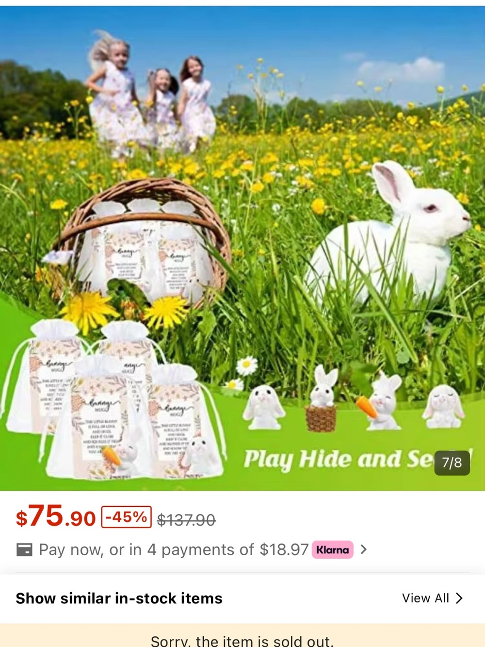 DFumete Bunny Hug Party Favors - Set of 24 Bunnies, Cards, and String Bags - Picture 14 of 14